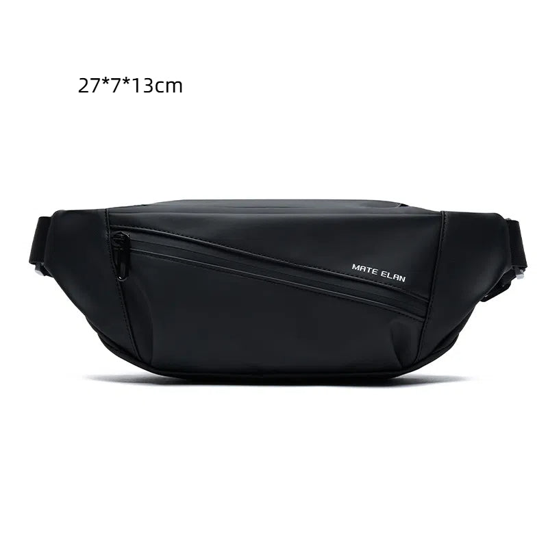 Sac Bandoulière Homme en PVC Noir — 4 Modèles