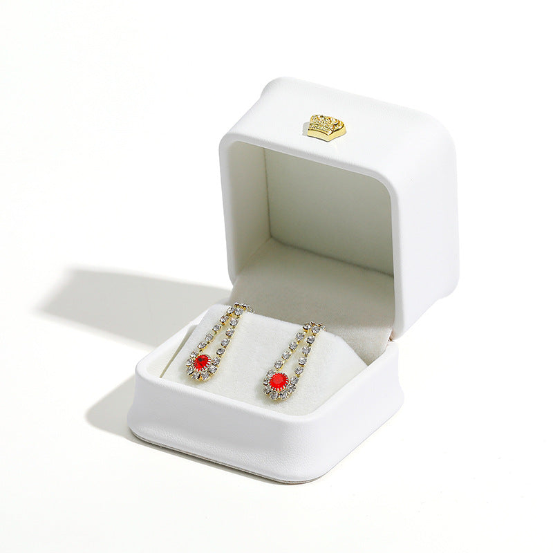 Écrin à Boucles d’Oreilles — Cuir PU Premium, Emballage Cadeau Élégant | 8 Coloris
