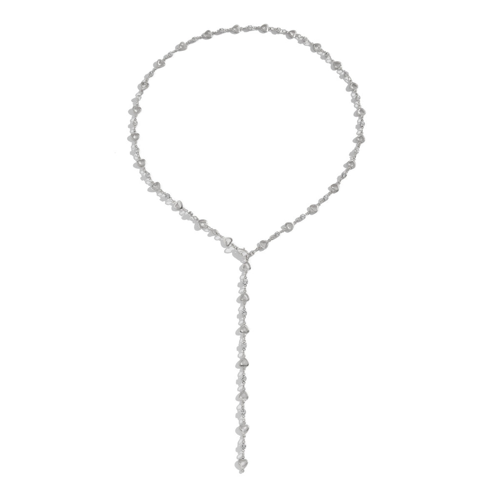Y-Shaped Pearl Necklace — Cross & Fringe Design, Trendy Style, Women | 2 Colors, 2 Models