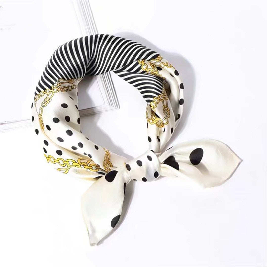 Natural Silk Square Scarf — Headband & Neckwear, Fashion, 53x53cm | 20 Colors