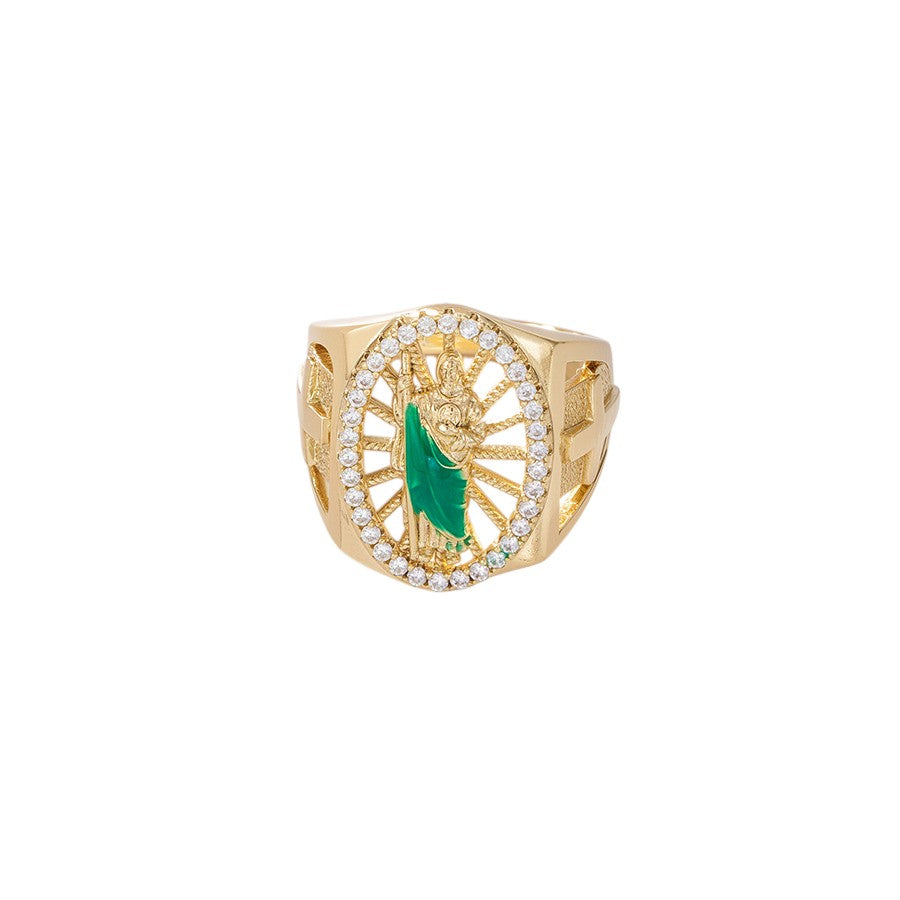 Bague AGNETA — Plaquée Or 14K, CZ Blanc, Cuivre Écologique, Minimaliste, Femme