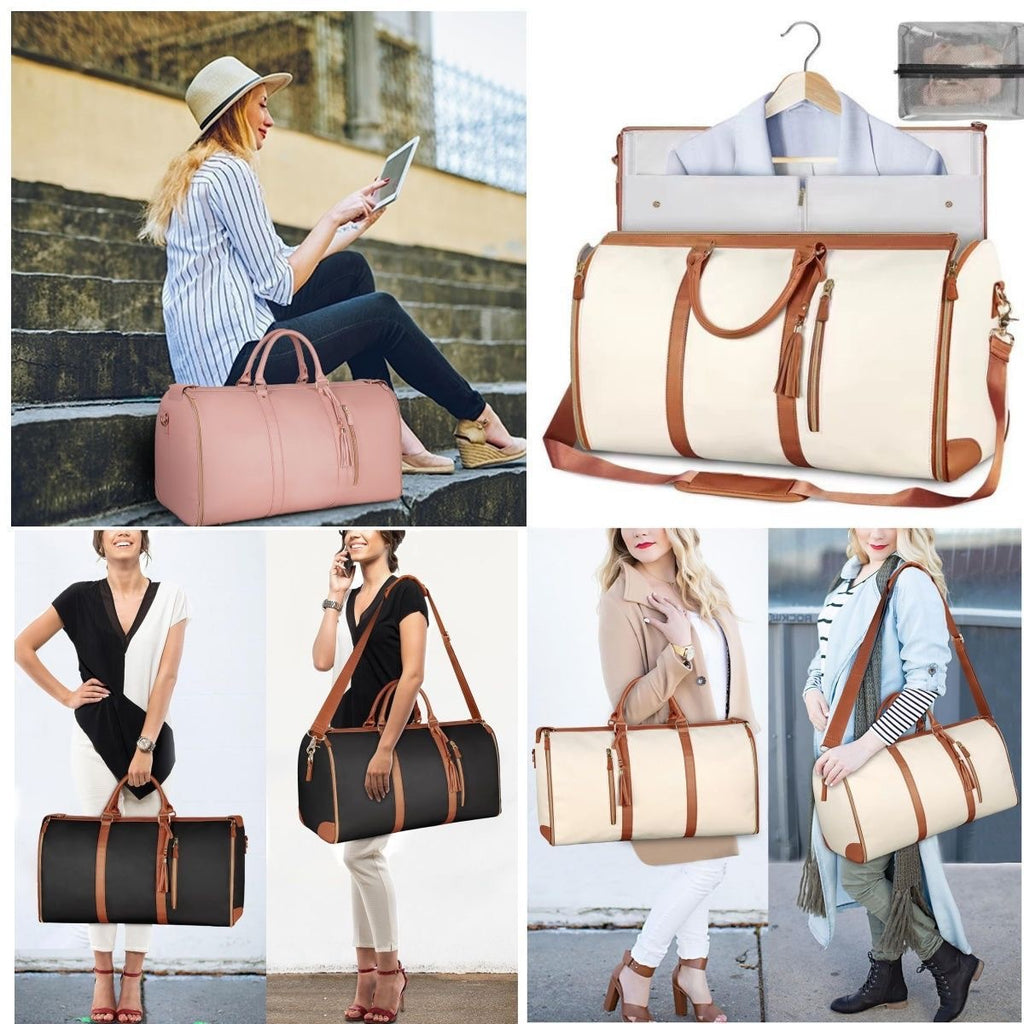 Grand Sac de Voyage Femme à Motif Tressé — 7 Coloris