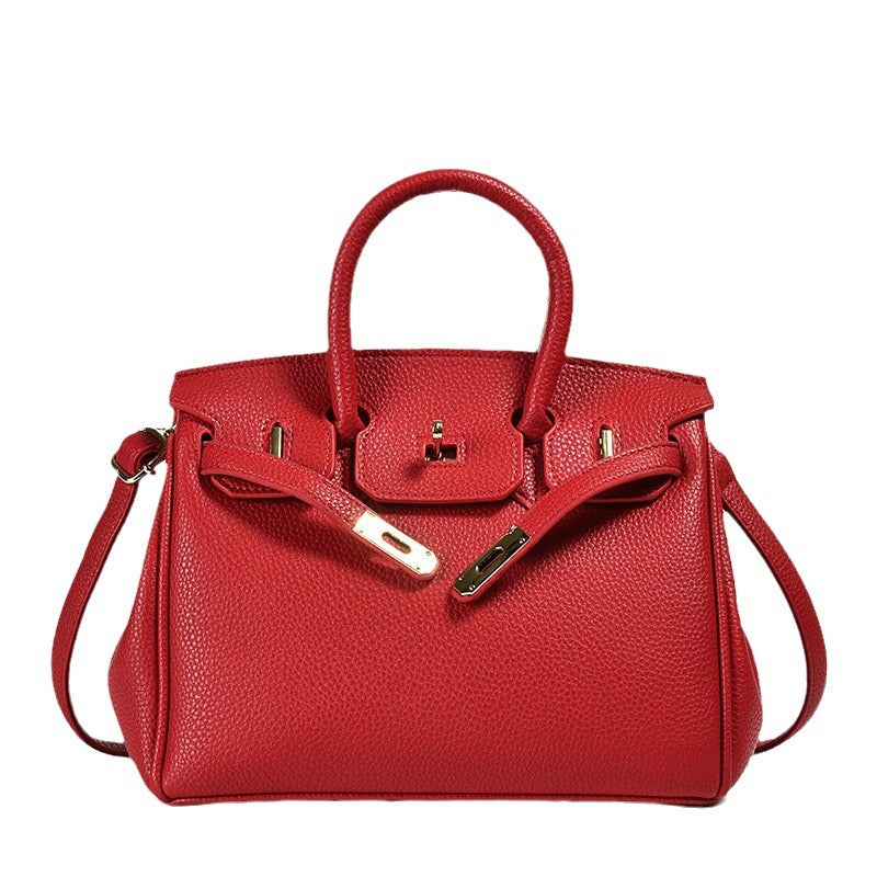 Women's PU Leather Handbag — Top Handle, Luxury Style | 12 Colors