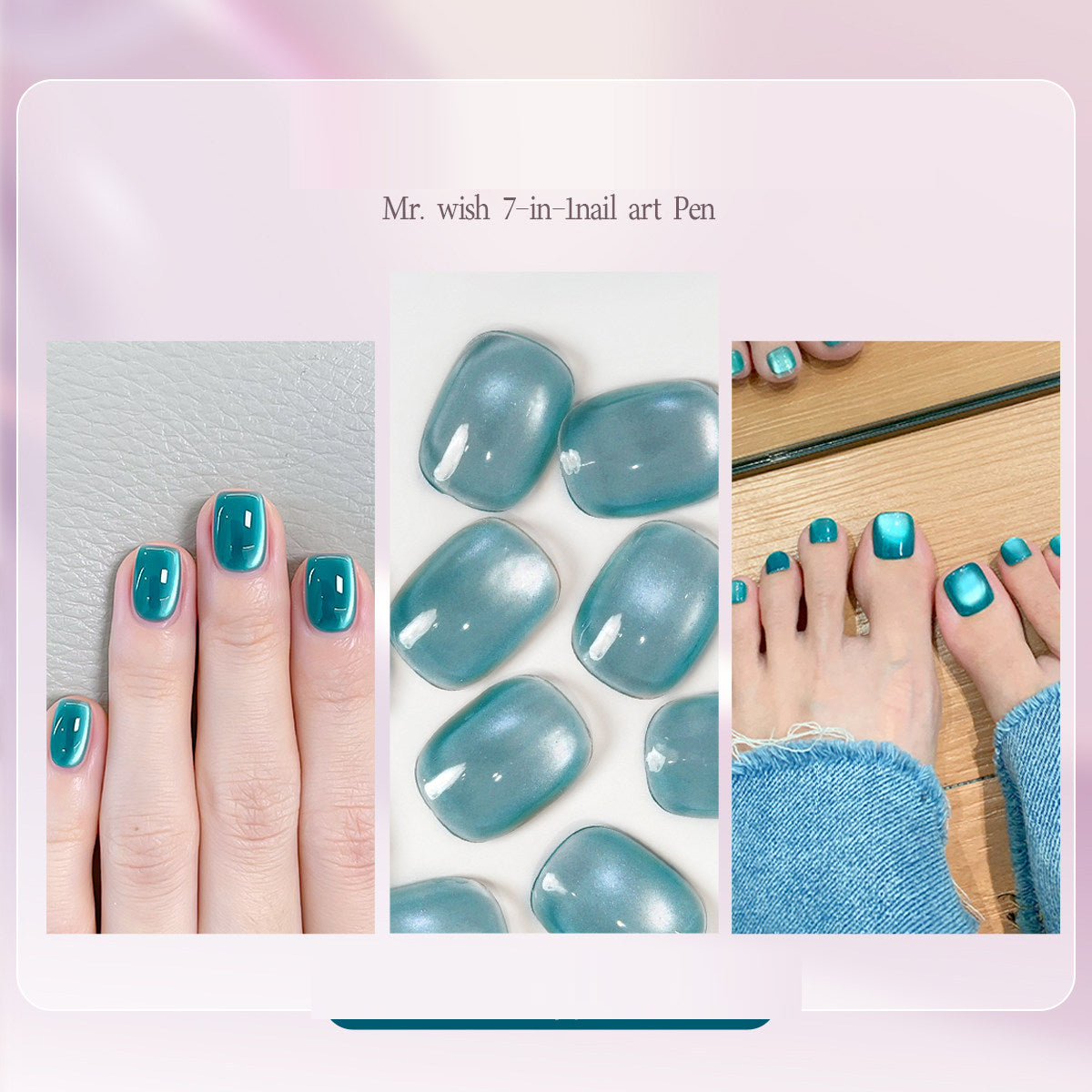 Vernis Semi-Permanent 7-en-1 — 22 Coloris, Séchage UV/LED, Scintillant