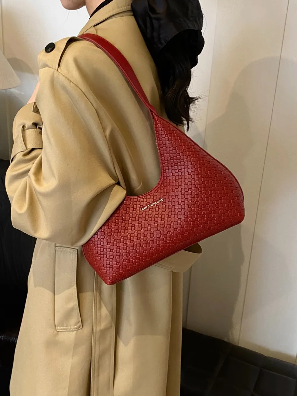 Petit Sac à Épaule Texturé en Similicuir — 5 Coloris