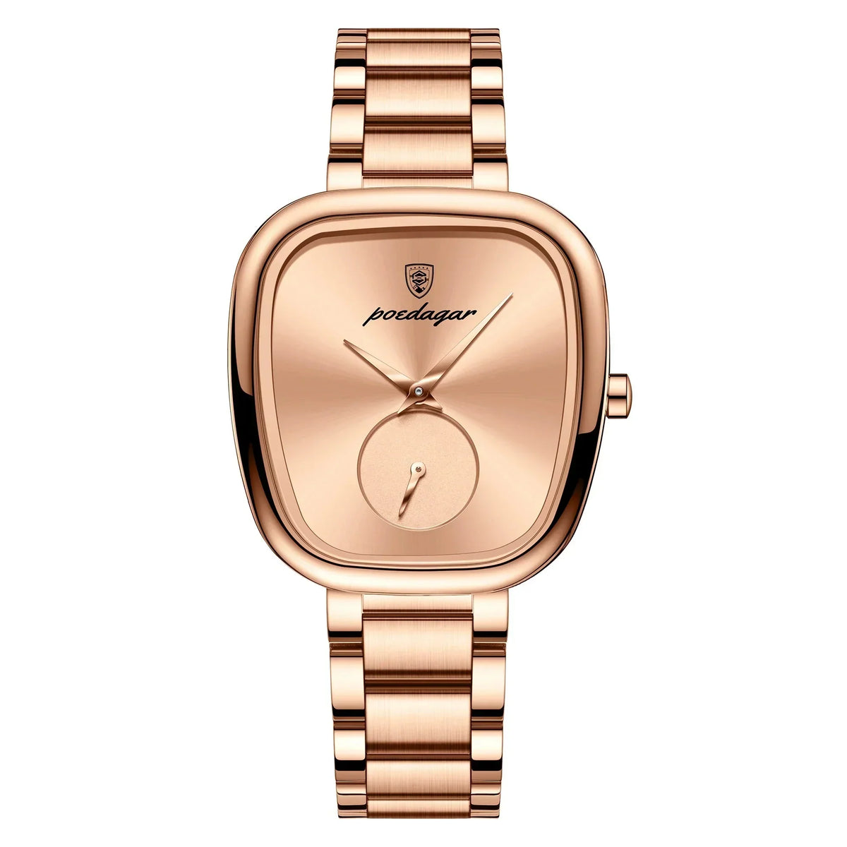Women's Stainless Steel Waterproof Quartz Watch (Rose Gold)-0