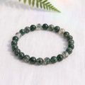 Bracelet en Agate Mousse — Pierre Naturelle, Équilibre, Joie de Vivre