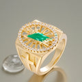AGNETA Ring Plaquée Or 14K-0