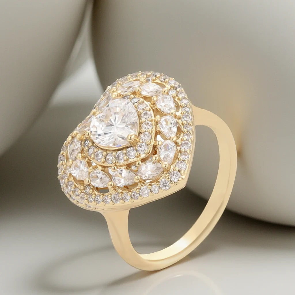 SELMA Ring Plaquée Or 14K-0