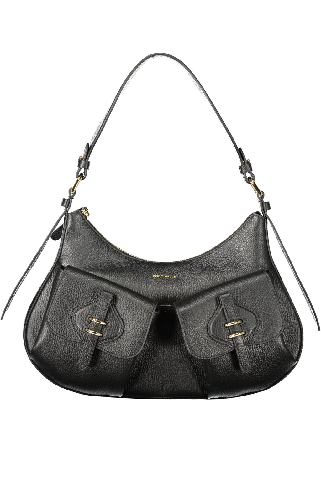 Sac Noir Coccinelle Femme — Mavery Pocket 2 Poches Ext.