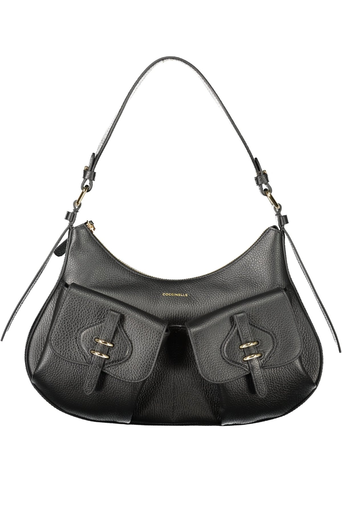 Sac Noir Coccinelle Femme — Mavery Pocket 2 Poches Ext.