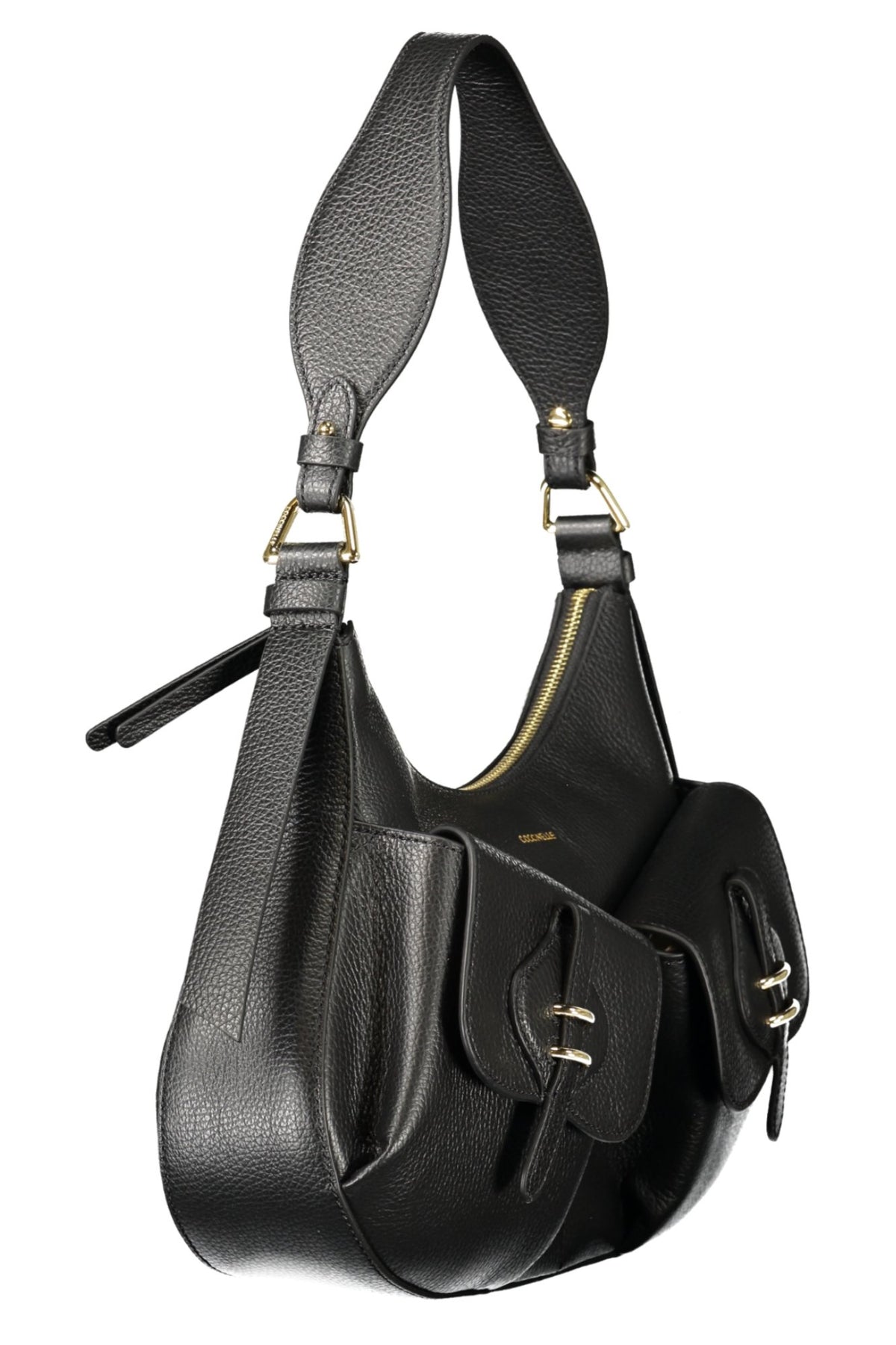 Sac Noir Coccinelle Femme — Mavery Pocket 2 Poches Ext.