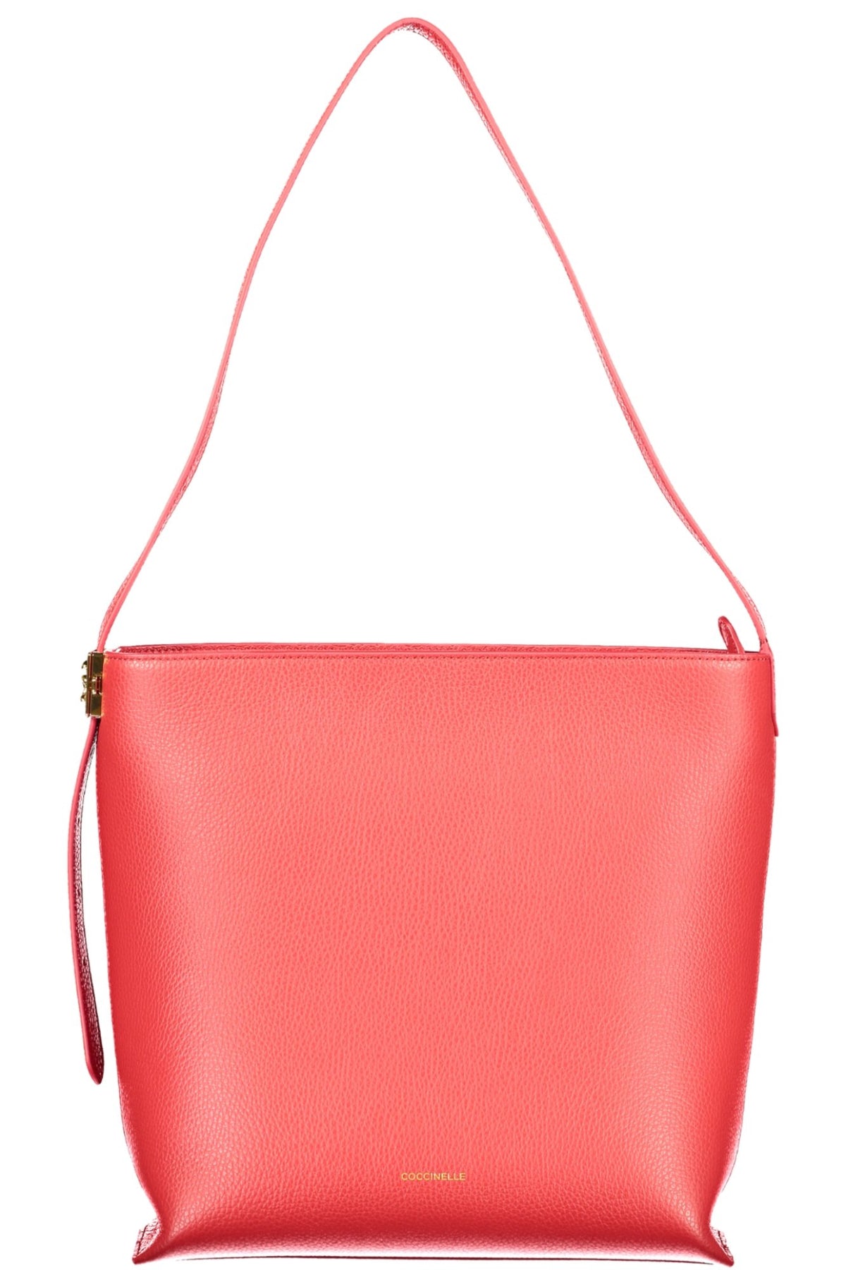Sac Bandoulière Rouge Coccinelle Femme — C-Me Lock en Cuir