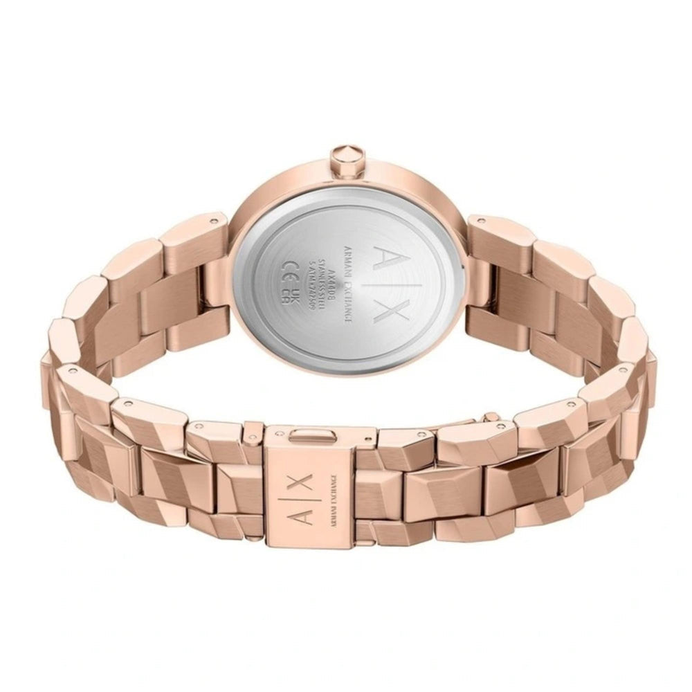 Montre Femme Armani Exchange AX4408 — Acier Or Rose 34mm