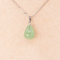 Pendentif | Goutte en Aventurine verte-0