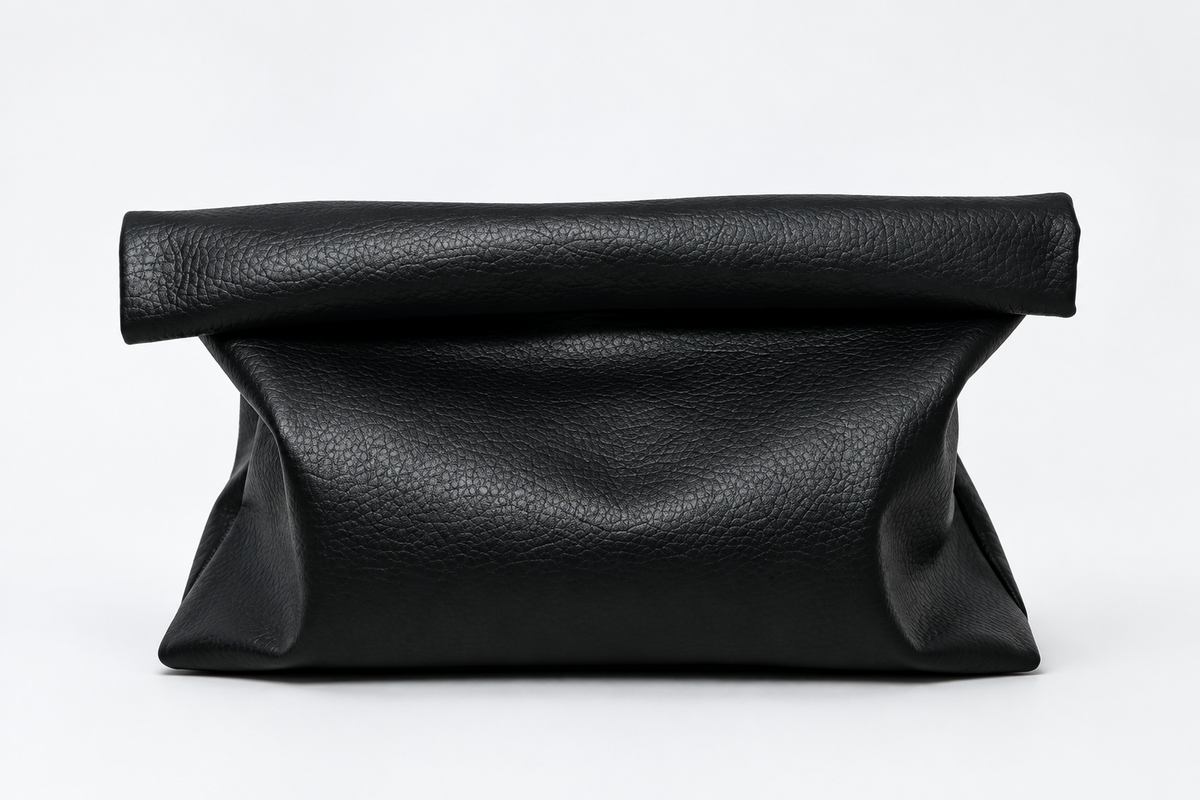 Pochette Soirée Similicuir Noir