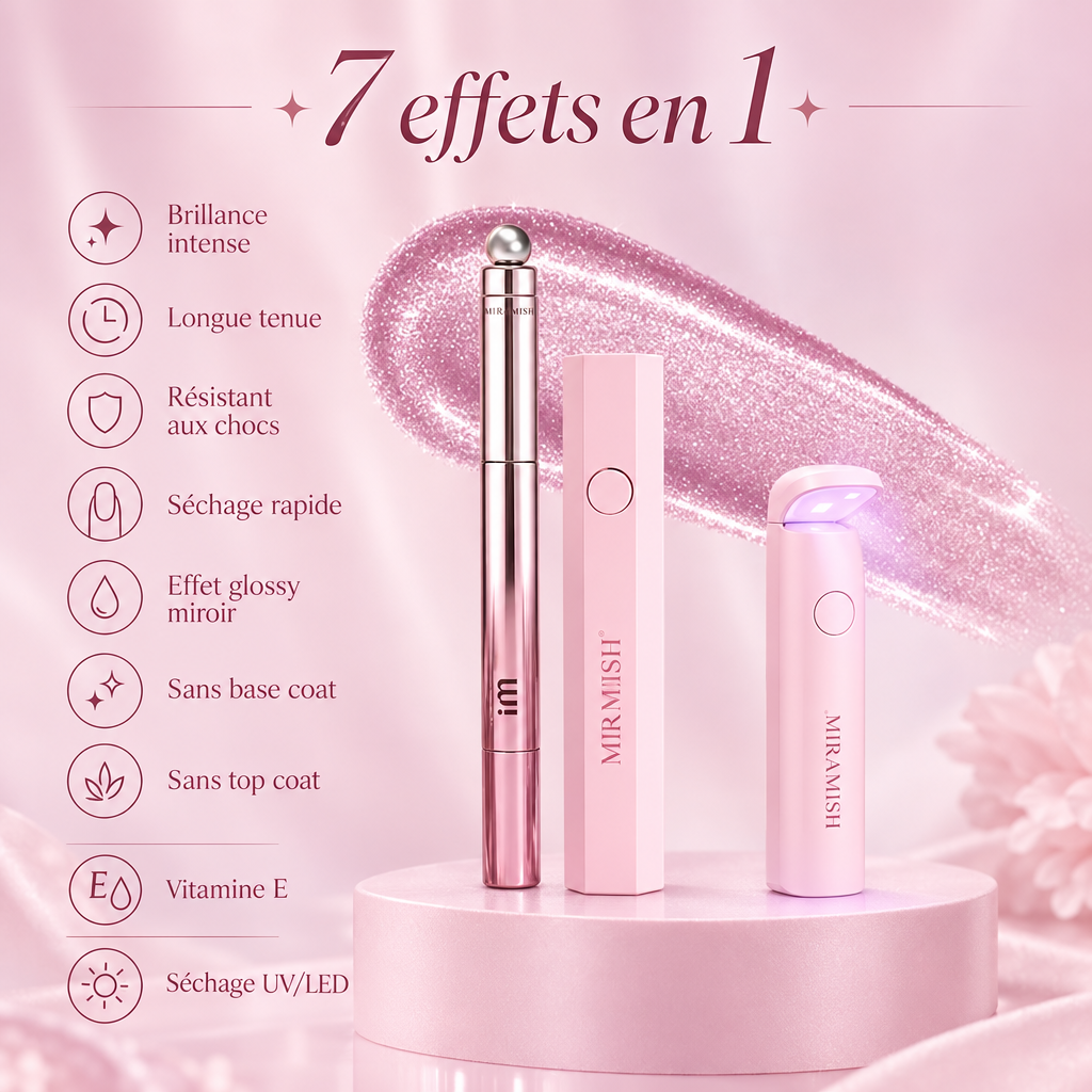 Vernis Semi-Permanent infos FR fond rose
